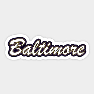 Football Fan of Baltimore Sticker